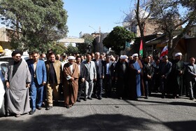 راهپیمایی بشارت نصر در اهر