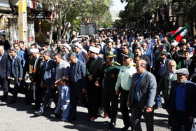راهپیمایی بشارت نصر در اهر