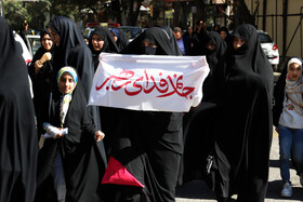 راهپیمایی بشارت نصر در اهر