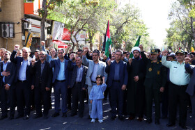 راهپیمایی بشارت نصر در اهر