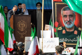 سخنرانی ناصر ابوشریف نماینده جنبش جهاد اسلامی فلسطین در تهران 