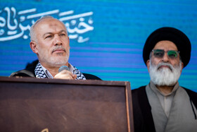 سخنرانی ناصر ابوشریف نماینده جنبش جهاد اسلامی فلسطین در تهران 