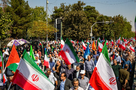راهپیمایی حمایت از مردم غزه - تهران