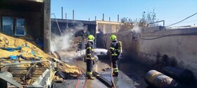 انفجار بشکه گازوئیل در روستای قره لر اردبیل با دو مصدوم