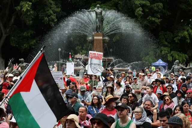 راهپیمایی حامیان فلسطین در استرالیا