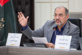 منصور انصاری معاون پژوهشی پژوهشکده امام خمینی در مراسم پیش نشست همایش بین‌المللی تحول در نقش و جایگاه زنان در پرتو اندیشه‌های امام خمینی