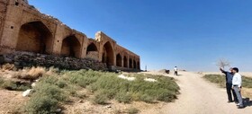 فاز اول مرمت کاروانسرای شاه عباسی ورده کلید خورد