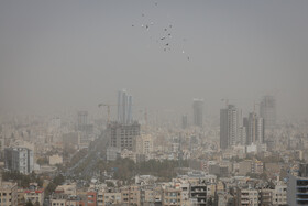 مشهد در محاصره گرد و غبار