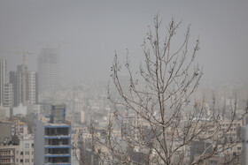 کیفیت هوای تهران در شرایط ناسالم برای گروه‌های حساس