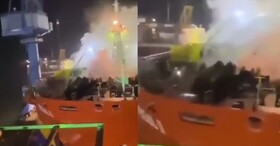 حریق و انفجارِ تانکر در یک کارخانه‌ کشتی‌سازی در اندونزی با ۱۰ کشته و ۲۱ زخمی