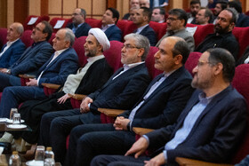 حسین سیمایی صراف، وزیر علوم، تحقیقات و فناوری، حجت‌الاسلام خلیلی معاون اول قوه قضاییه در آیین رونمایی از سامانه‌های نوین تحلیل داده‌های قضایی