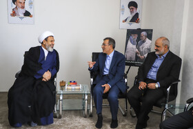دیداردکتر علی منتظری، رئیس جهاد دانشگاهی کشور با حجت الاسلام والمسلمین حسن علیدادی سلیمانی، نماینده ولی فقیه در استان و امام جمعه کرمان در حاشیه افتتاحیه پنجاه‌ودومین گردهمایی سراسری معاونان آموزشی واحدهای سازمانی جهاد دانشگاهی در کرمان