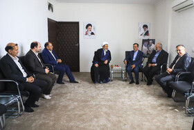 دیداردکتر علی منتظری، رئیس جهاد دانشگاهی کشور با حجت الاسلام والمسلمین حسن علیدادی سلیمانی، نماینده ولی فقیه در استان و امام جمعه کرمان در حاشیه افتتاحیه پنجاه‌ودومین گردهمایی سراسری معاونان آموزشی واحدهای سازمانی جهاد دانشگاهی در کرمان