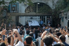 مراسم تشییع پیکر ناصر تقوایی