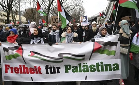تظاهرات در برلین در حمایت از فلسطین