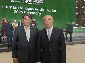 دیدار استاندار کرمان با وزیر فرهنگ چین و مدیر ارشد سازمان جهانی گردشگری