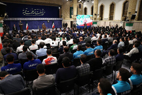 دیدار قهرمانان ورزشی و مدال‌آوران المپیادهای علمی با رهبر انقلاب