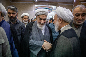 حجت‌الاسلام والمسلمین محمد محمدی گلپایگانی، رئیس دفتر رهبری در مراسم بزرگداشت سردار علیرضا افشار