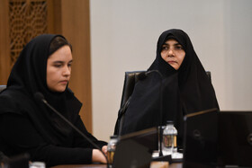 مریم فاتحی‌زاده، مدیر کل امور بانوان و خانواده استانداری اصفهان در نشست معاون امور بانوان و خانواده رئیس‌جمهور با بانوان کارآفرین استان اصفهان