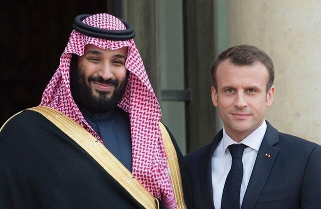 گفت‌وگوی تلفنی بن سلمان و ماکرون درباره تحولات غزه و صلح منطقه