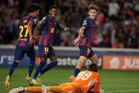 جشنواره گل بارسلونا برابر تیم طارمی/ حضور کوتاه ستاره ایرانی