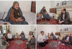 دیدار جهادگران جهاد دانشگاهی استان سمنان با مادر شهید بخشی غلامی