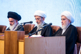 سخنرانی آیت الله نائینی از نوادگان میرزای نائینی در کنگره بین المللی میرزای نائینی - قم