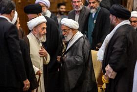 حضور آیت الله جعفر سبحانی در کنگره بین المللی میرزای نائینی - قم