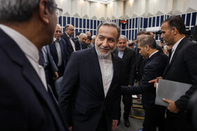 سید عباس عراقچی، وزیر امور خارجه در اختتامیه دومین نشست منطقهای دیپلماسی استانی - مشهد