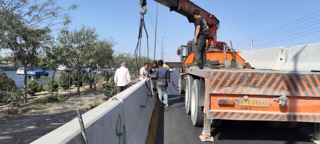 ایمن سازی حاشیه بزرگراه آزادگان ایمن سازی حاشیه بزرگراه آزادگان