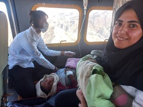 تولد نوزاد عجول بهمئی در بالگرد اورژانس بهبهان