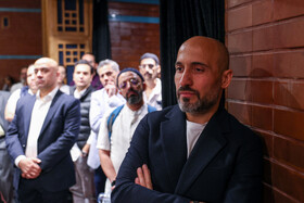 علی سرابی در مراسم یادبود ناصر تقوایی