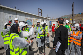 بازدید خبرنگاران از طرح تامین آب از رودخانههای مرزی یال شمالی هزار - مشهد