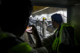 بازدید خبرنگاران از طرح تامین آب از رودخانههای مرزی یال شمالی هزار - مشهد