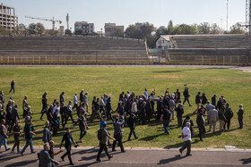 مراسم تشییع پیکر «اکبر کارگرجم»