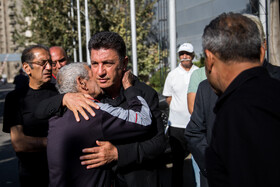 امیر قلعهنوعی در مراسم تشییع پیکر «اکبر کارگرجم»