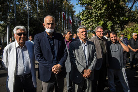 مراسم تشییع پیکر «اکبر کارگرجم»