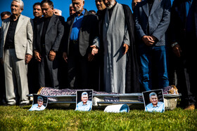 مراسم تشییع پیکر «اکبر کارگرجم»