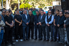 مراسم تشییع پیکر «اکبر کارگرجم»