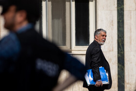 سید عباس صالحی، وزیر فرهنگ و ارشاد در حاشیه جلسه هیات دولت - ۷ آبان