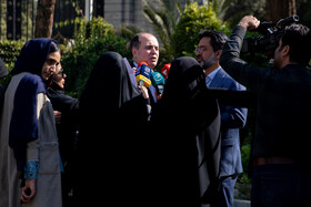 غلامرضا نوری قزلجه، وزیر کشاورزی در حاشیه جلسه هیات دولت - ۷ آبان