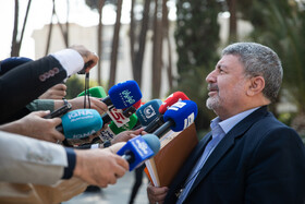 الیاس حضرتی، رئيس شورای اطلاعرسانی دولت در حاشیه جلسه هیات دولت - ۷ آبان