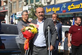 مراسم استقبال از سینا خلیلی نایب قهرمان کشتی آزاد امیدهای جهان