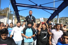 مراسم استقبال از سینا خلیلی نایب قهرمان کشتی آزاد امیدهای جهان