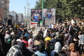 مراسم استقبال از سینا خلیلی نایب قهرمان کشتی آزاد امیدهای جهان