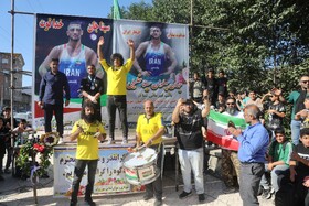 مراسم استقبال از سینا خلیلی نایب قهرمان کشتی آزاد امیدهای جهان