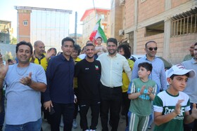 مراسم استقبال از سینا خلیلی نایب قهرمان کشتی آزاد امیدهای جهان