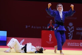 طلای دختر جودوکار ایران در بازیهای آسیایی جوانان