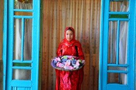 از نخ تا نقش؛ روایت دستهای هنرمند لتگاهیها در جشنواره جوراب