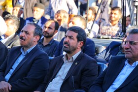 حضور استاندار و جمعی از مسئولین در جشنواره جوراب لتگاه